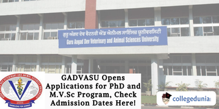 GADVASU Opens Applications for PhD and M.V.Sc Program, Check Admission Dates Here!